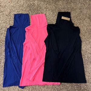 3 for the price of 1! J Crew Tissue Turtleneck Shirts, Size Small.